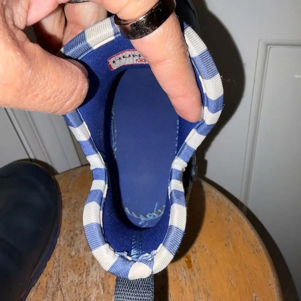 Hunter for Target Navy Blue Ladybug Print Striped Ankle Rain Boots Size 5